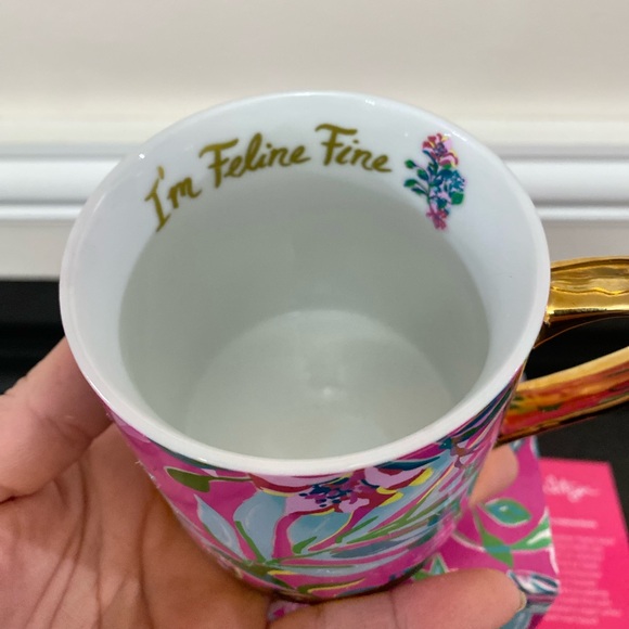 Lilly Pulitzer “I’m Feline Fine” Coffee Mug - Picture 6 of 7